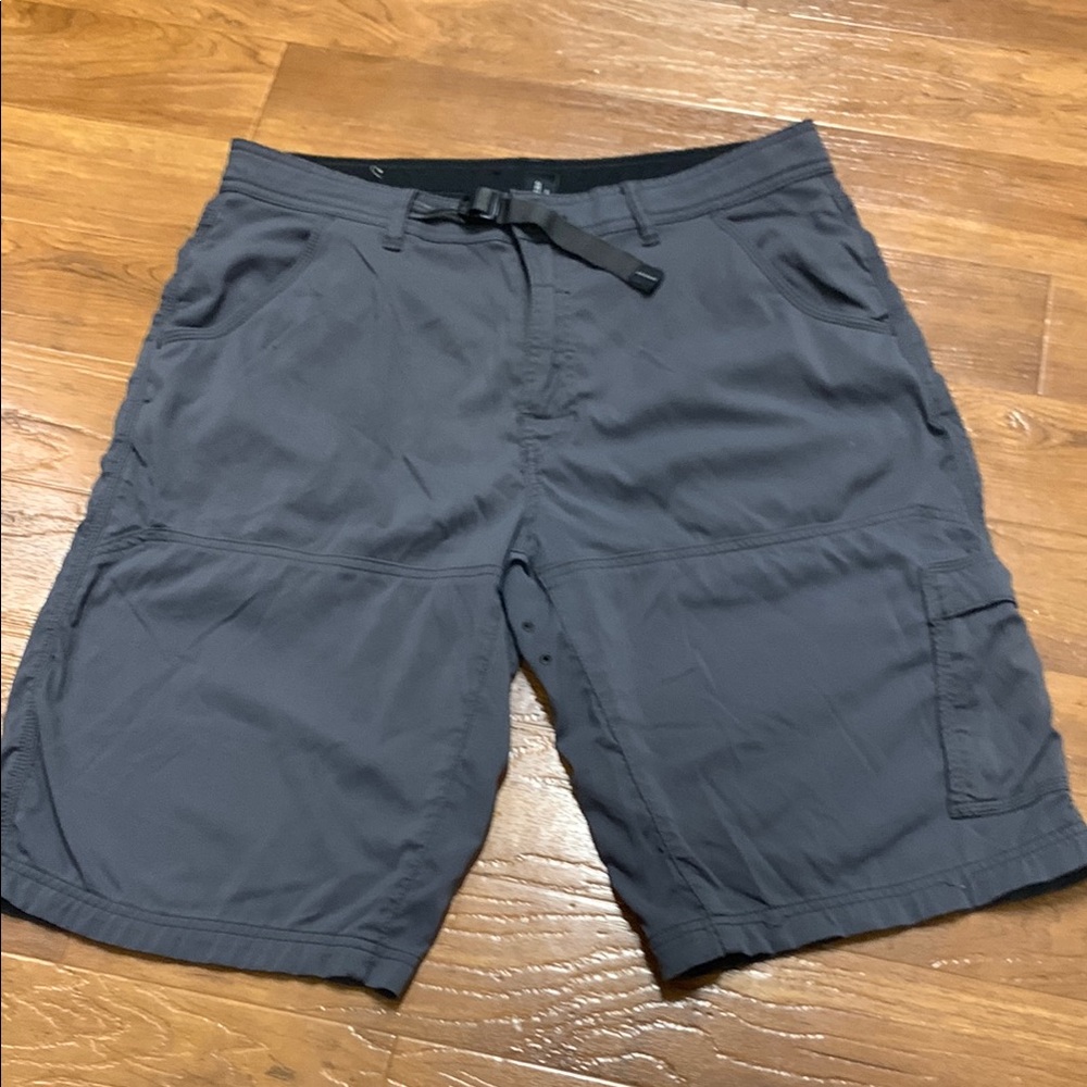 Prana Men's Charcoal Utility Shorts